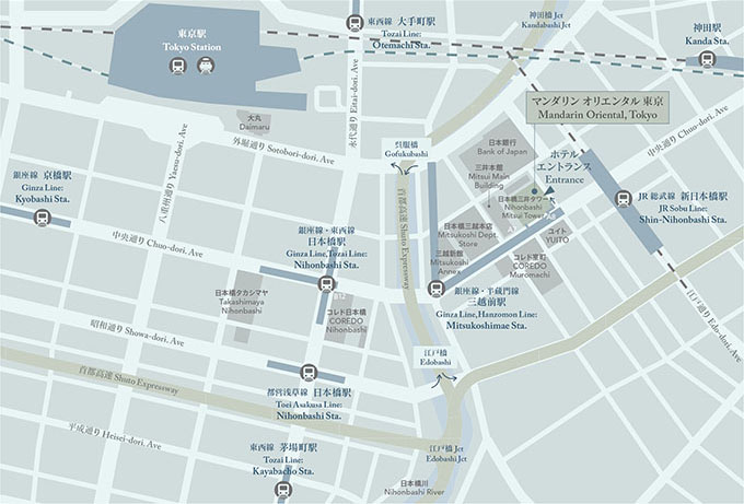 Map(マンダリン オリエンタル 東京)