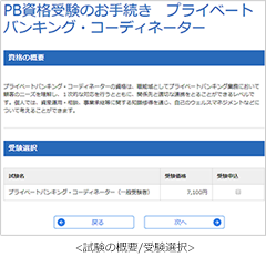 <試験の概要/受験選択>